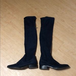 Ivanka Trump Navy Knee High Boots